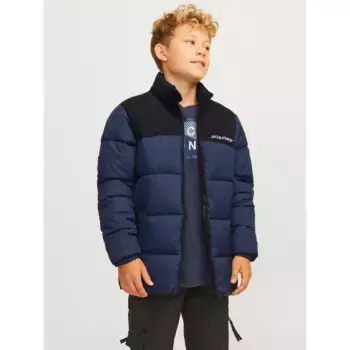 Куртка Jack & Jones для подростков «JJMOON STAND COLLAR PUFFER JNR», без капюшона Jack & Jones Junior, цвет navy blazer