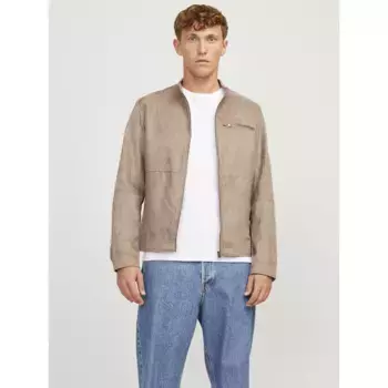 Куртка Jack & Jones Dylan Biker leather, бежевый