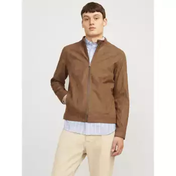 Куртка Jack & Jones Dylan Clean leather, коричневый