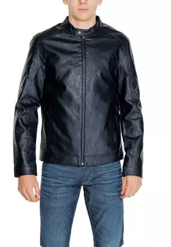 Куртка Jack & Jones из искусственной кожи, черный