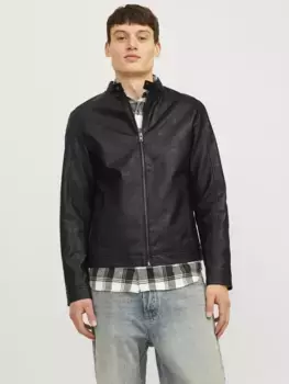Куртка Jack & Jones из искусственной кожи "JJEDYLAN CLEAN PU JACKET NOOS", черный