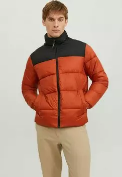 Куртка Jack & Jones JJETOBY PUFFER COLLAR SN, цвет picante