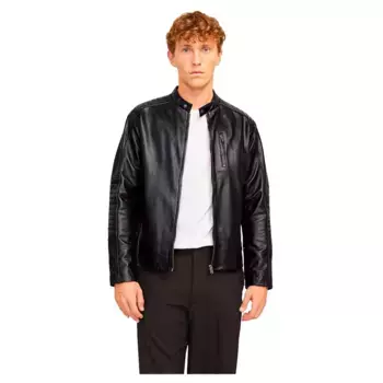 Куртка Jack & Jones Liam Lamb leather, черный