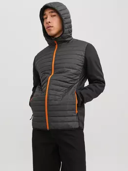 Куртка Jack & Jones Softshell Stepp Jacke mit Kapuze JJEMULTI, черный