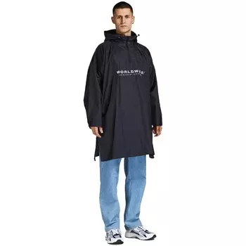 Куртка Jack & Jones Solar Poncho rain, черный
