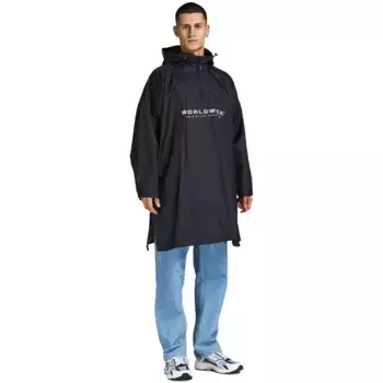 Куртка Jack & Jones Solar Poncho rain, черный