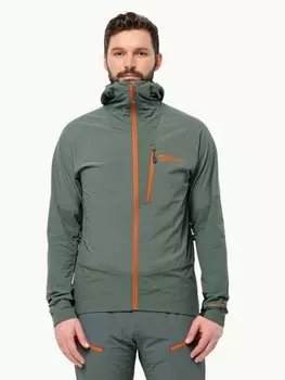 Куртка Jack Wolfskin ALPSPITZE HOODY M, зеленый