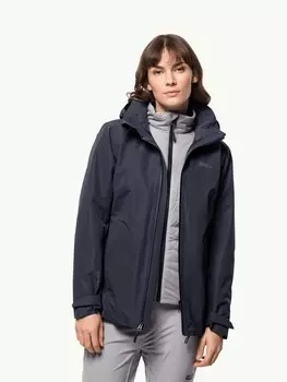 Куртка Jack Wolfskin BERGLAND 3IN1 JKT W, серый