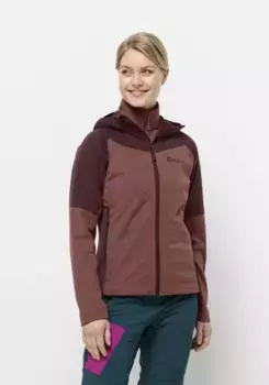 Куртка Jack Wolfskin "BRISSTAL HOODY W", с капюшоном, цвет Apple-Butter