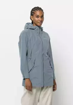 Куртка Jack Wolfskin "DAKAR PARKA W", с капюшоном, цвет Citadel