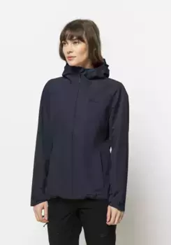 Куртка Jack Wolfskin для активного отдыха "BESLER 2L JKT W", с капюшоном, синий