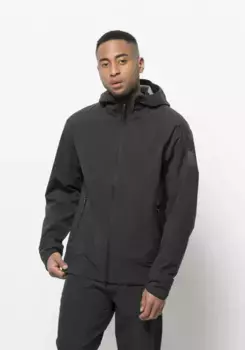 Куртка Jack Wolfskin для активного отдыха "BIKE COMMUTE MONO JKT M", с капюшоном, цвет Phantom