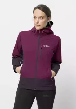 Куртка Jack Wolfskin для активного отдыха "EAGLE PEAK 2L JKT W", с капюшоном, цвет Wild-Berry