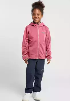 Куртка Jack Wolfskin для активного отдыха "FELDBERG HOODED JKT K", с капюшоном, розовый