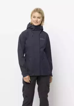 Куртка Jack Wolfskin для активного отдыха "KAMMWEG 2L JKT W", с капюшоном, цвет Graphite