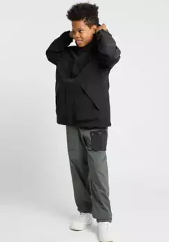 Куртка Jack Wolfskin для отдыха "TEEN 2L JACKET Y", с капюшоном, черный