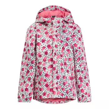 Куртка Jack Wolfskin для отдыха «VILLI 2L PRINT JACKET K», с капюшоном, цвет pink-lemonade-all-over
