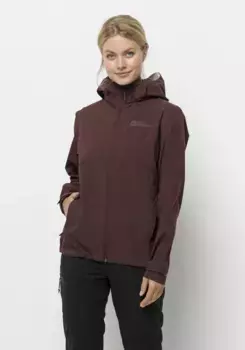 Куртка Jack Wolfskin "ELSBERG 2.5L JKT W", с капюшоном, бордовый