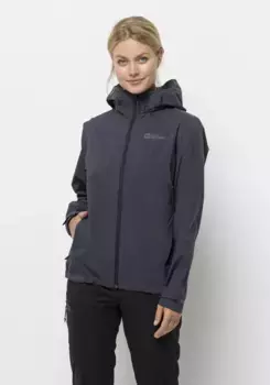 Куртка Jack Wolfskin "ELSBERG 2.5L JKT W", с капюшоном, цвет Graphite