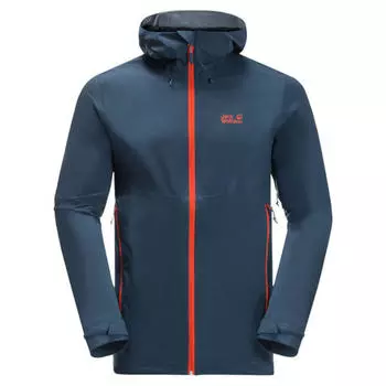 Куртка Jack Wolfskin Highest Peak 2.5L водонепроницаемая, темно-синий