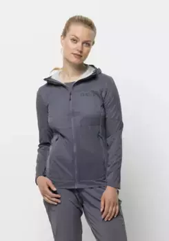 Куртка Jack Wolfskin "PRELIGHT ALPHA JKT W", с капюшоном, цвет Dolphin