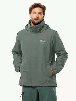 Куртка Jack Wolfskin STORMY POINT 2L JKT M, зеленый