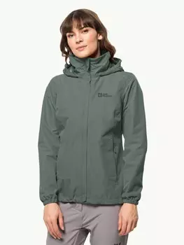 Куртка Jack Wolfskin STORMY POINT 2L JKT W, зеленый