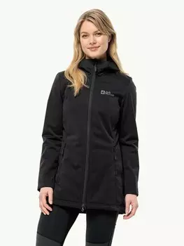 Куртка Jack Wolfskin WINDHAIN COAT W, черный
