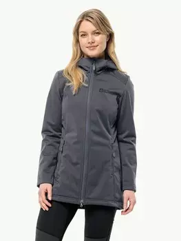 Куртка Jack Wolfskin WINDHAIN COAT W, серый
