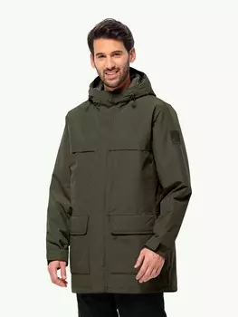 Куртка Jack Wolfskin WINTERLAGER PARKA M, зеленый