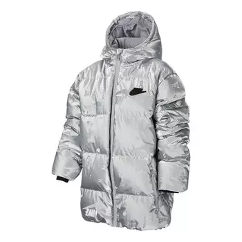 Куртка jacket 'silver' Nike, серебряный