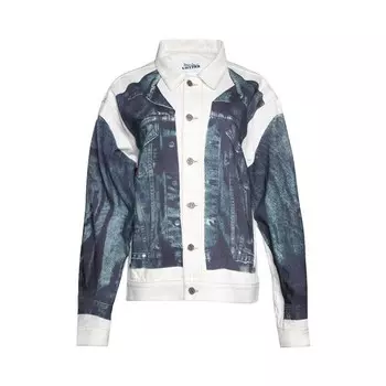 Куртка Jean Paul Gaultier Trompe Denim Jacket White/Blue, белый