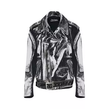 Куртка Jean Paul Gaultier Trompe-L'Oeil Perfecto Jacket 'Black/White', черный