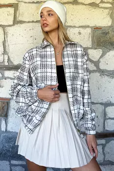 Куртка - Экрю - Классический крой Trend Alaat Stili, экрю