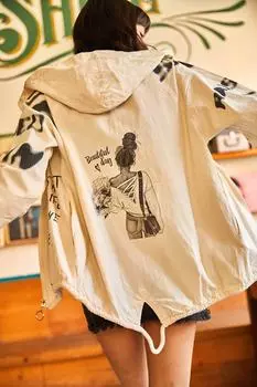 Куртка - Экрю - Свободный крой Olalook