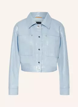 Куртка Jelt из искусственной кожи Boss, голубой