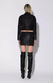 Куртка Jenny, черный напалон - кожа Walter Baker