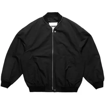 Куртка Jil Sander Zipped Bomber Jacket 'Black', черный