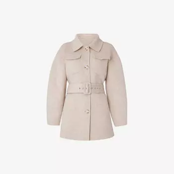 Куртка Joanna в клетку из смесовой шерсти By Malina, цвет macadamia hndstooth