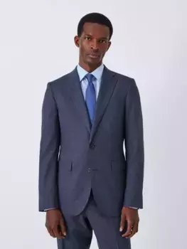 Куртка John Lewis Culford Regular Fit Check Wool Suit, темно-синий
