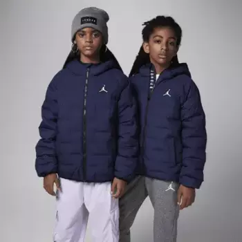 Куртка Jordan Big Kids' Welded Puffer Jacket, темно-синий