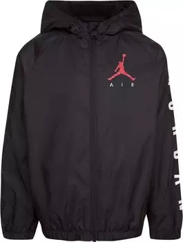 Куртка Jordan Fleece Lined Windbreaker Jacket(Toddler/Little Kids/Big Kids), черный