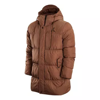 Куртка Jordan Solid Color Zipper Down Jacket Men's Brown DZ4554-256, коричневый