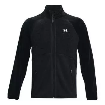 Куртка journey fleece hoody jacket 'black' Under Armour, черный