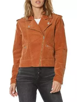 Куртка Juicy Couture вельветовая байкерская, коричневый