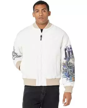 Куртка Just Cavalli Padded Nylon Bomber, белый