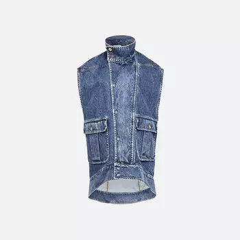 Куртка JW Anderson Oversized Sleeveless High Neck Jacket, цвет Mid-Blue