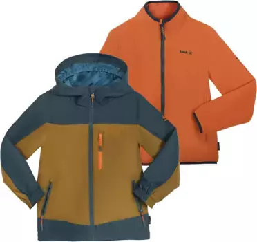 Куртка Kamik двойная "КАСОН", с капюшоном, цвет Bronze/Atlantic