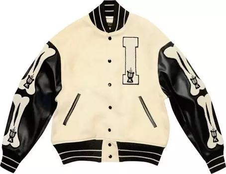 Куртка Kapital 40's Wool I-Five Varsity Jacket 'Kinari', кремовый