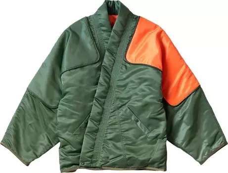 Куртка Kapital MA-1 Nylon Kesa Sham Bomber Jacket 'Khaki', коричневый